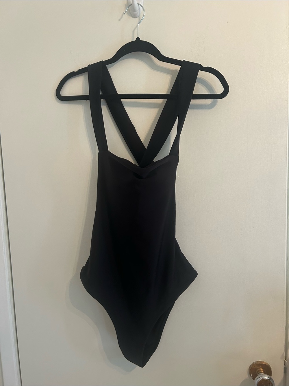Aerie Black One-Piece Swimsuit with Crisscross Back